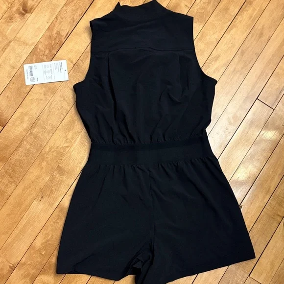 Athleta Sleeveless Black Romper - Picture 3 of 5